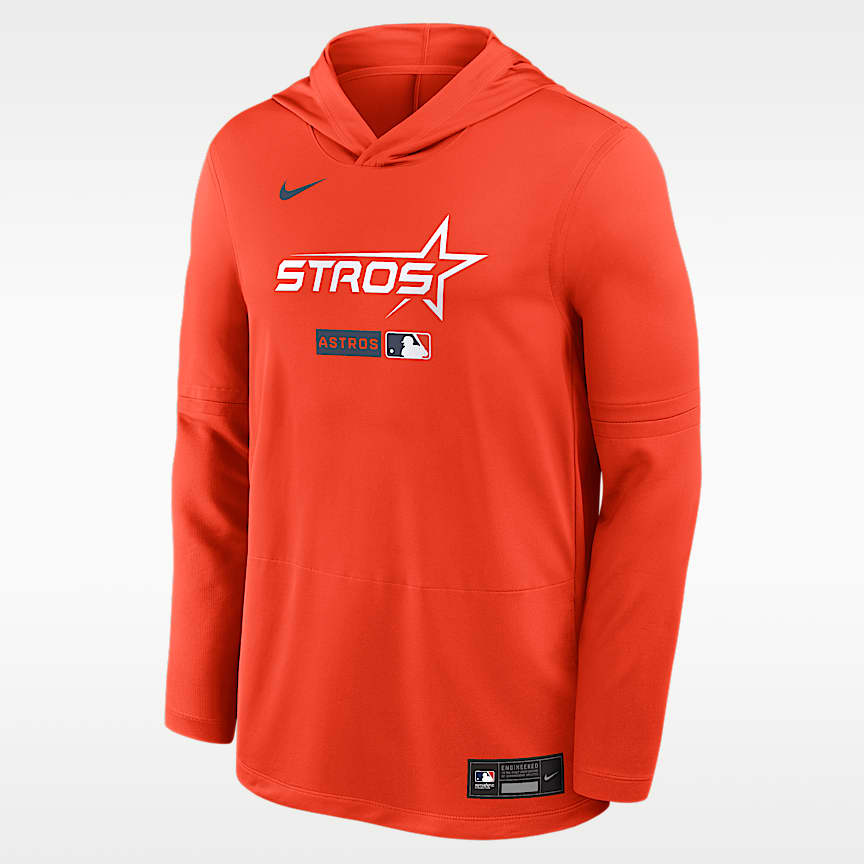 【オーセンティック】Houston Astros ロングスリーブ Houston Astros Authentic Collection Men's Nike Dri-FIT MLB 1/2-Zip